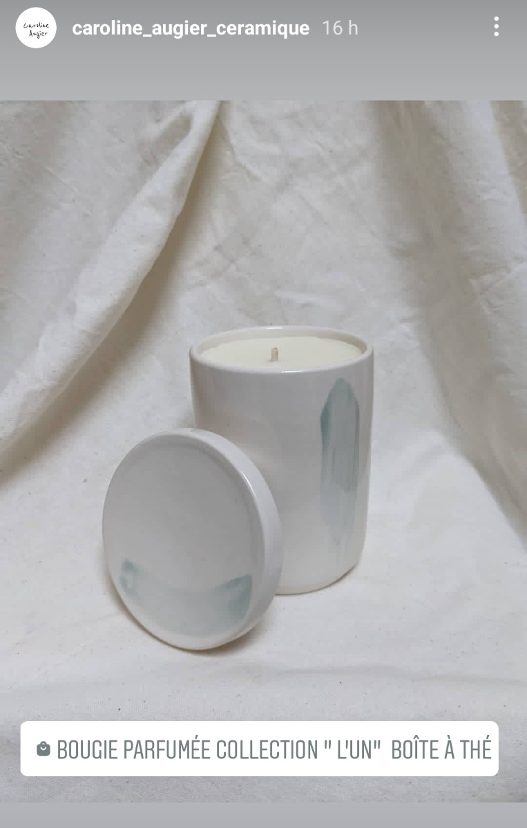 contenant bougie sur-mesure poterie
